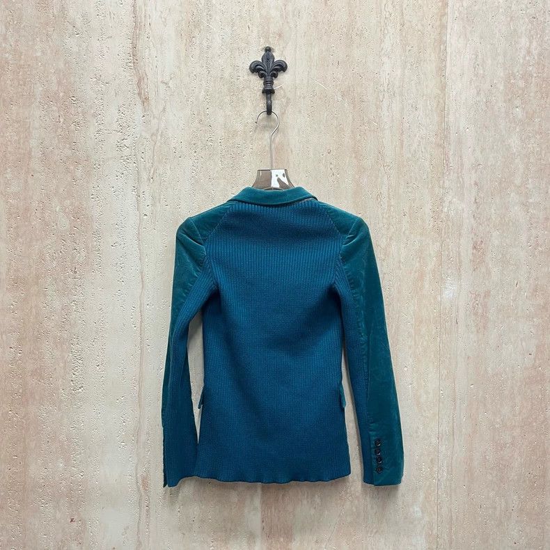 Gucci Gucci Blue stitched velvet suit jacket 2505-Nextarrow Size XS / US 0-2 / IT 36-38 - 2 Thumbnail