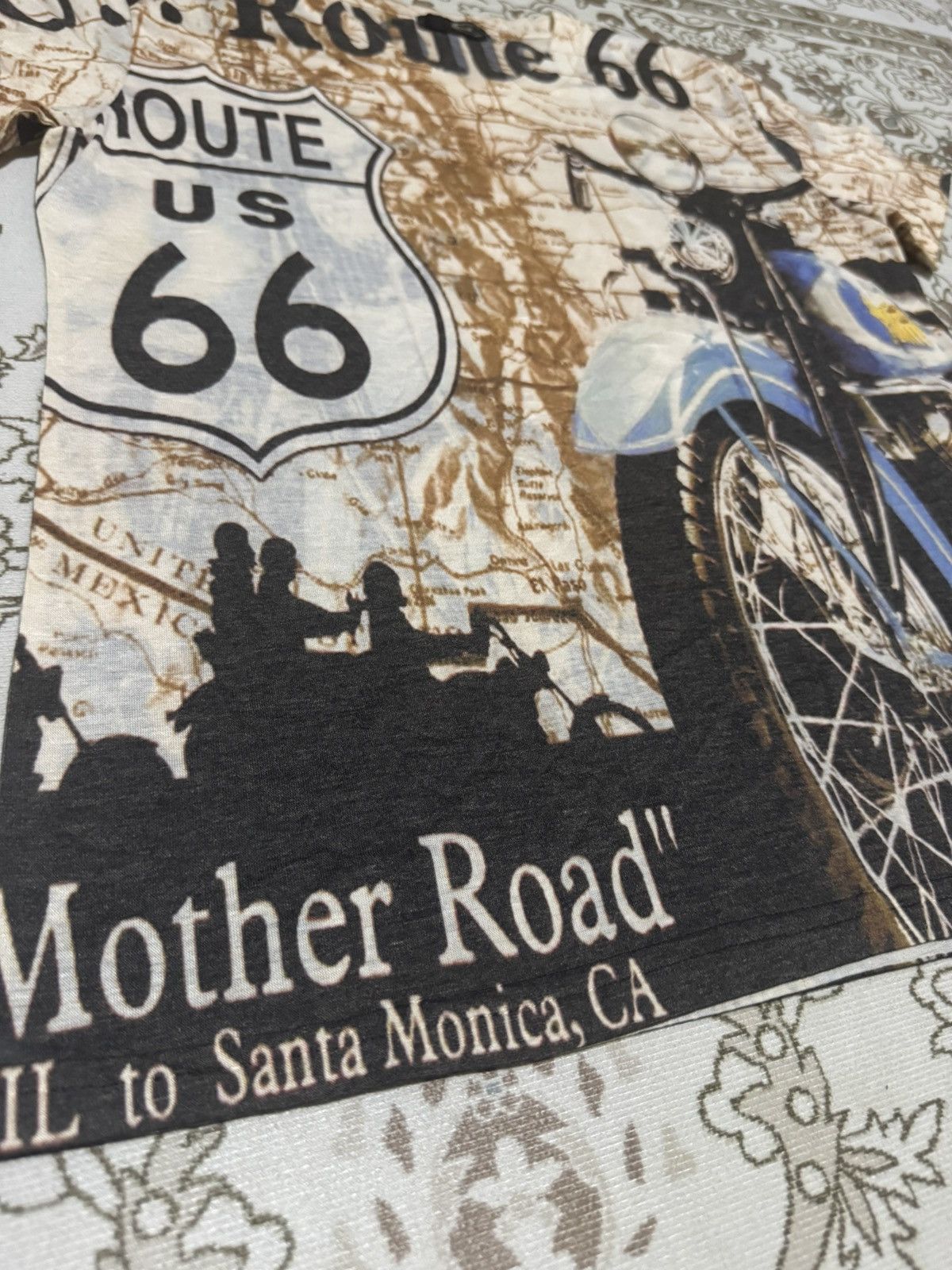 Just Cavalli × Roberto Cavalli OVP Just Cavalli U.S Route 66 Bike Mother Road Shirt Size US M / EU 48-50 / 2 - 3 Thumbnail