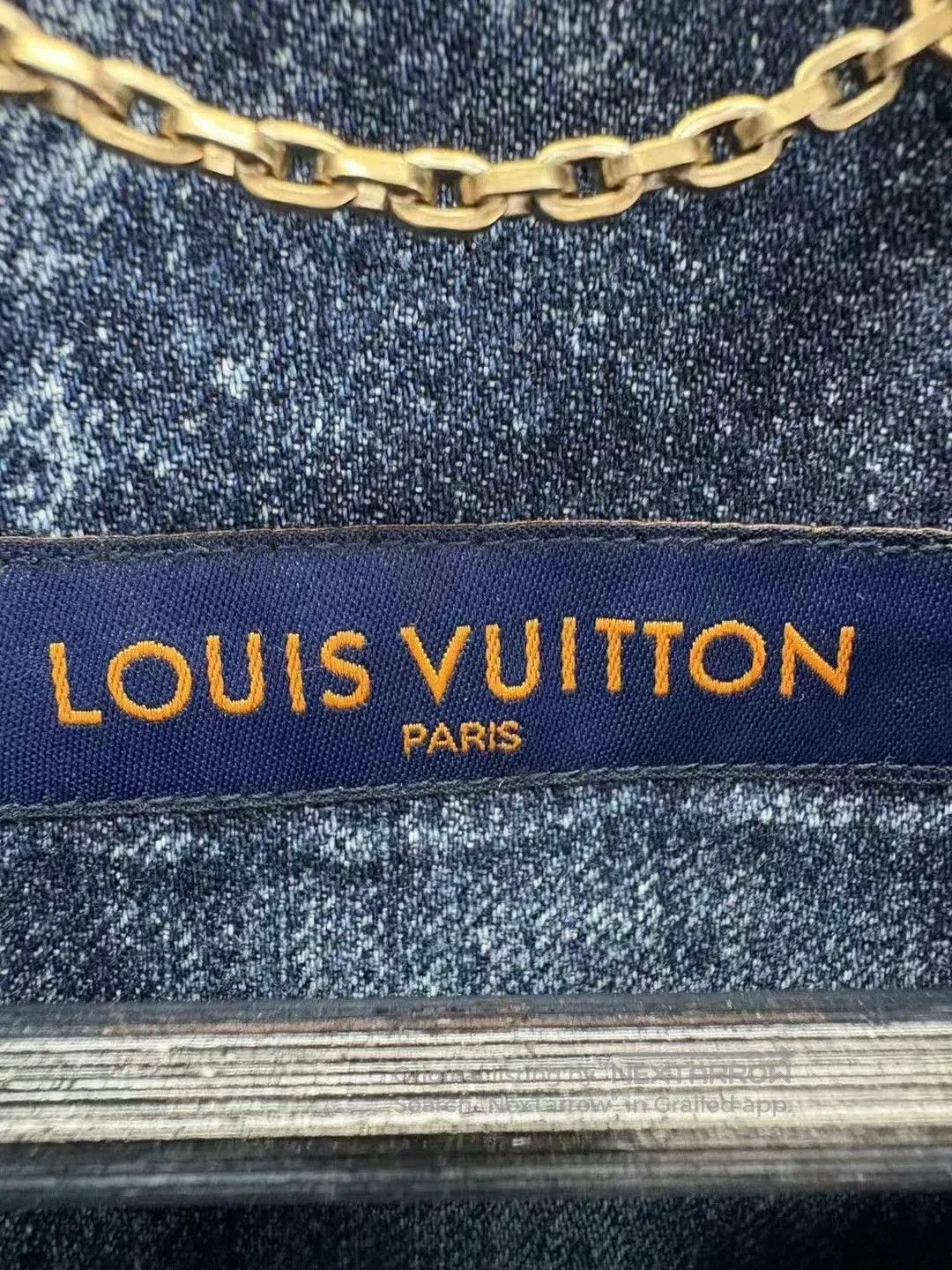 Louis Vuitton louis vuitton blue checkered denim short sleeve shirt. Size US XL / EU 56 / 4 - 6 Thumbnail