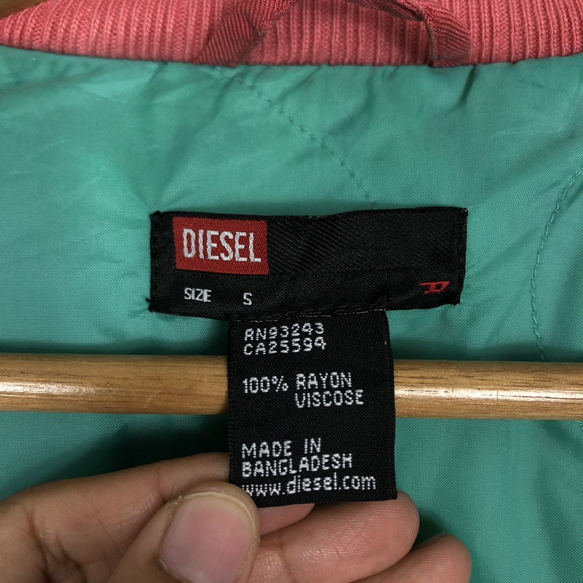 Diesel 🔥Vintage Bomber Jacket Biker Diesel Big Logo Backhit Size US S / EU 44-46 / 1 - 18 Thumbnail