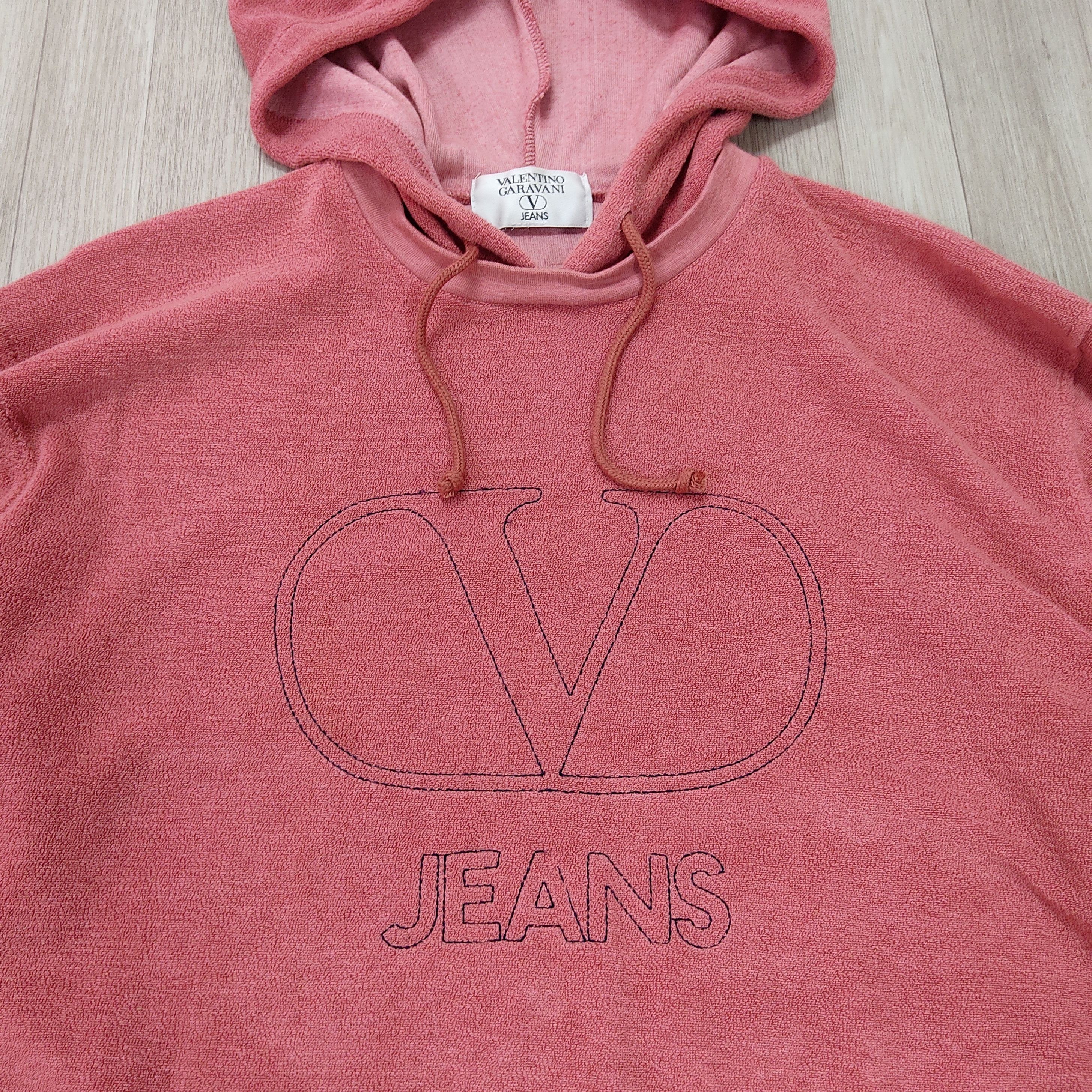 Valentino Valentino Garavani Jeans Soft Pile Hoodie Sweatshirt Size US XL / EU 56 / 4 - 5 Thumbnail
