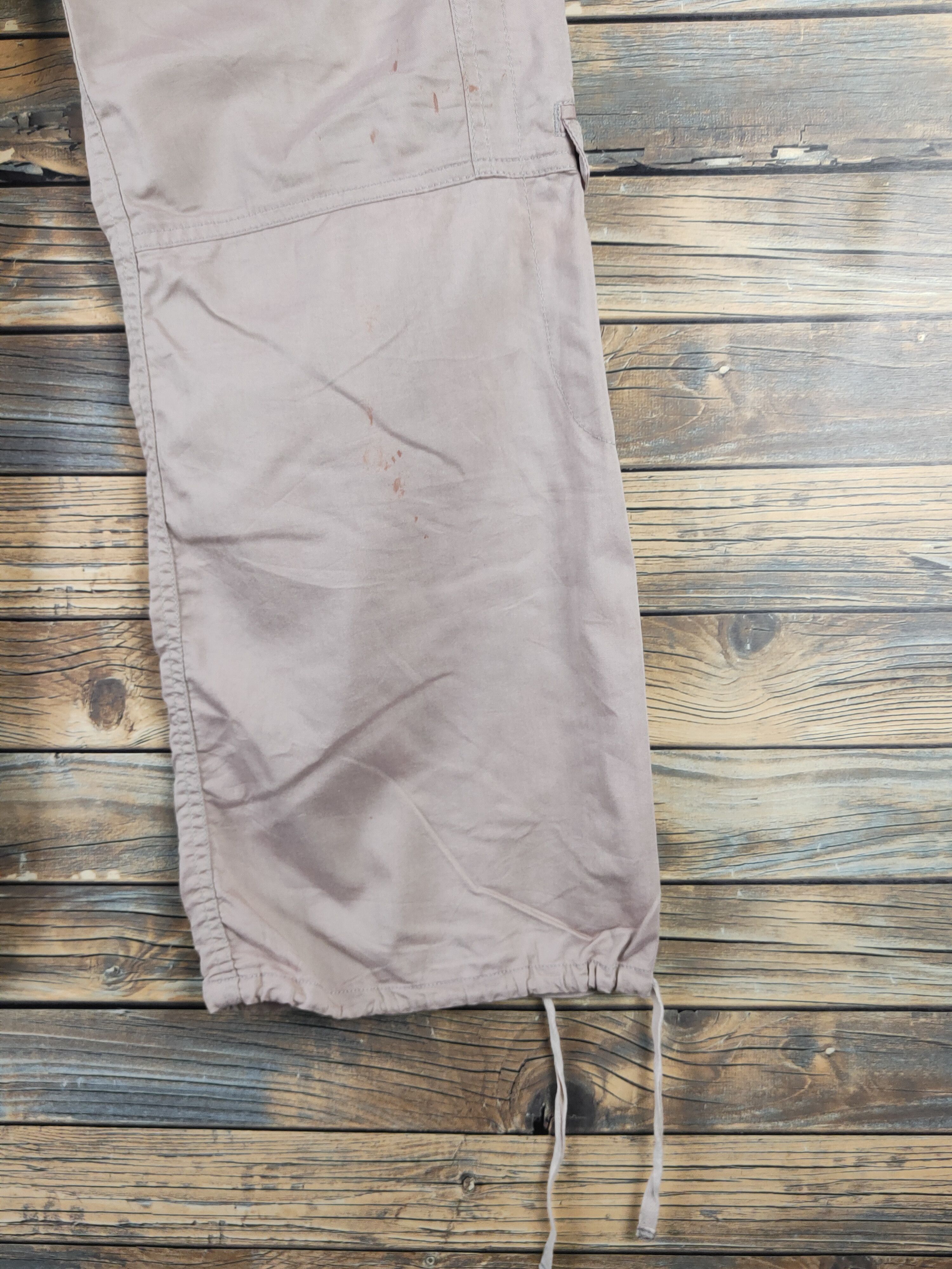 Japanese Brand DL Miss Alice Beige Multipocket Tactical Cargo Pants #478 Size 27" / US 4 / IT 40 - 12 Thumbnail