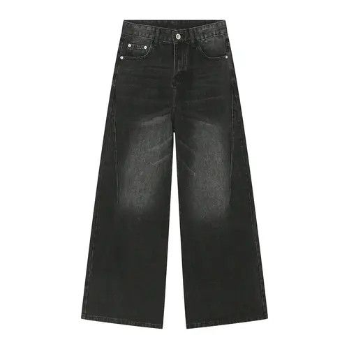 Other Black distressed vintage washed straight jeans Size US 32 / EU 48 - 6 Thumbnail