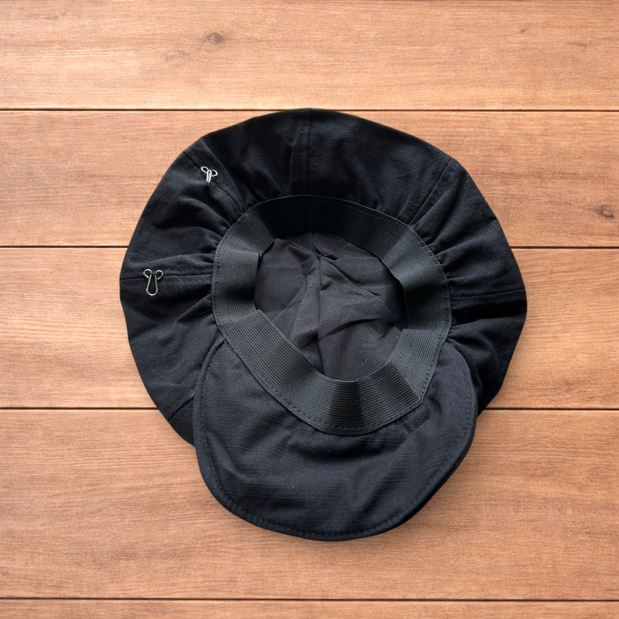 Japanese Brand Vintage style newsboy painter flat cap beret in black. Size ONE SIZE - 6 Thumbnail