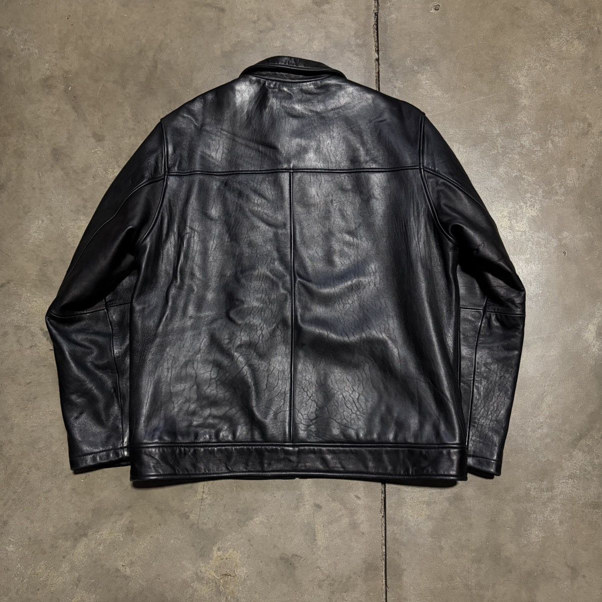 Wilsons Leather Vintage Wilsons Leather Bomber Jacket Moto Biker Grunge 90s Size US L / EU 52-54 / 3 - 7 Thumbnail