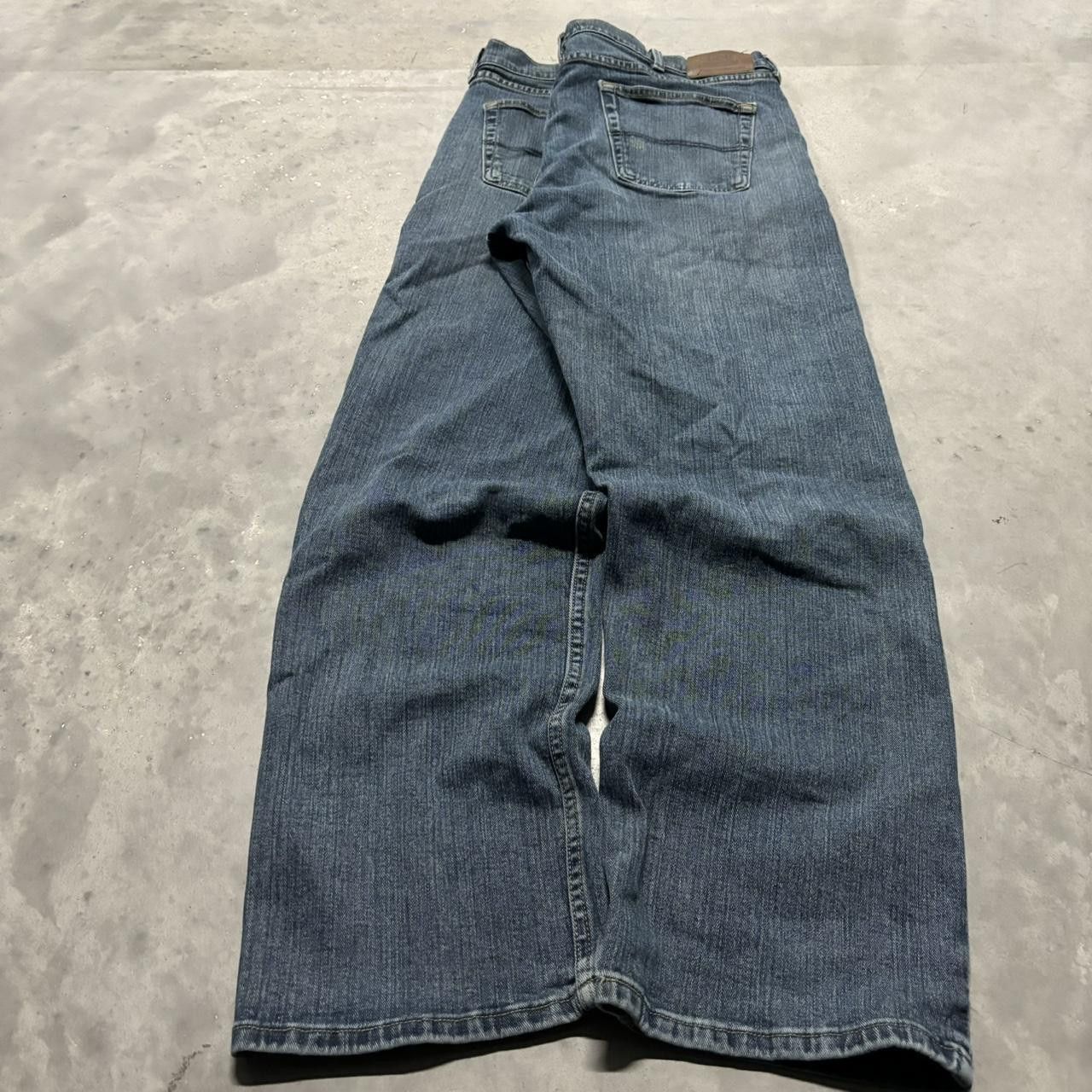 Japanese Brand × Vintage Crazy Vintage Y2K/2000s Baggy grunge Dark Wash Skater Denim Jeans! Size US 40 / EU 56 - 4 Thumbnail
