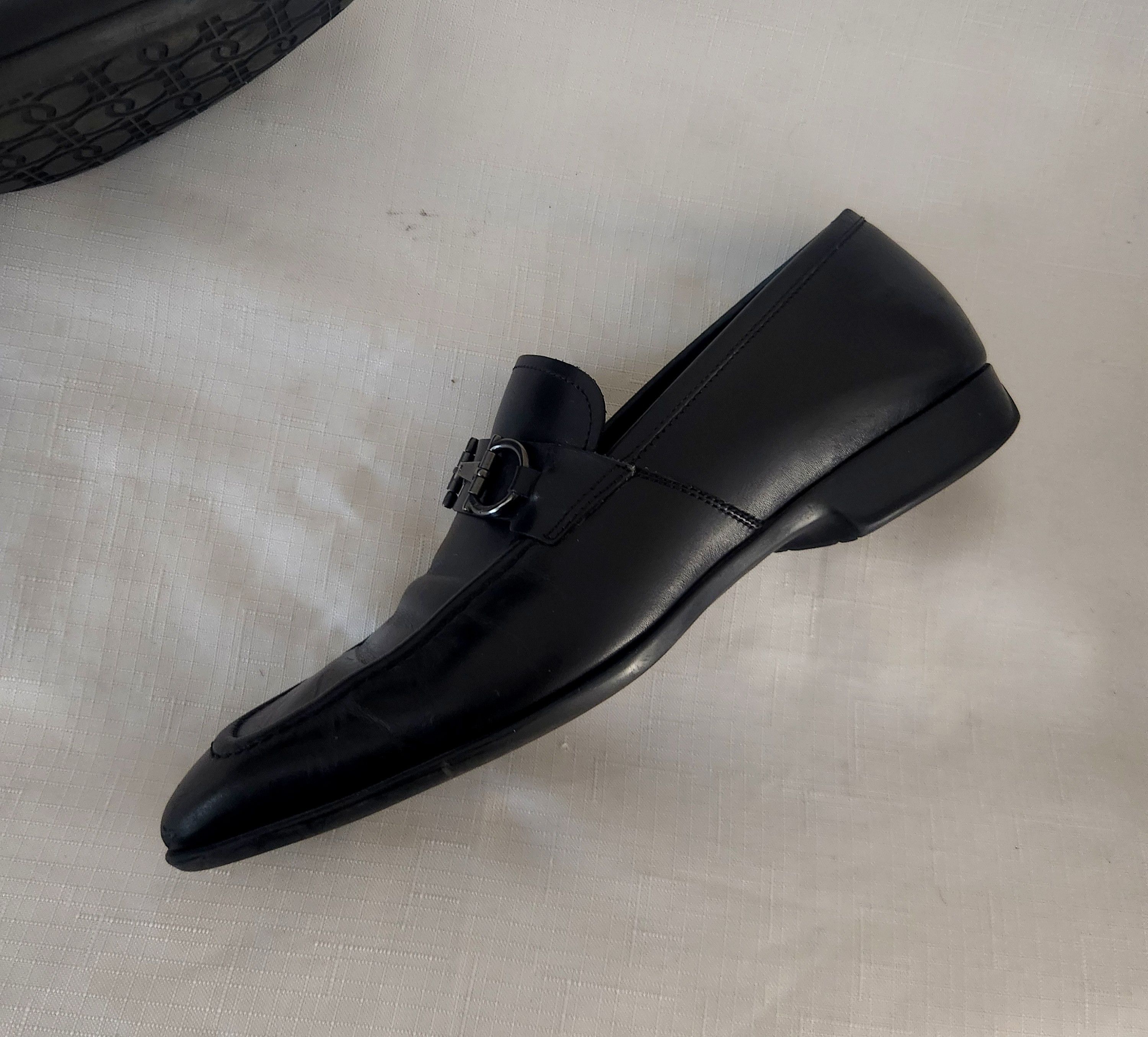 Designer × Salvatore Ferragamo Salvatore Ferragamo Men's Size 8 D Black Leather Loafers Size US 8 / EU 41 - 4 Thumbnail