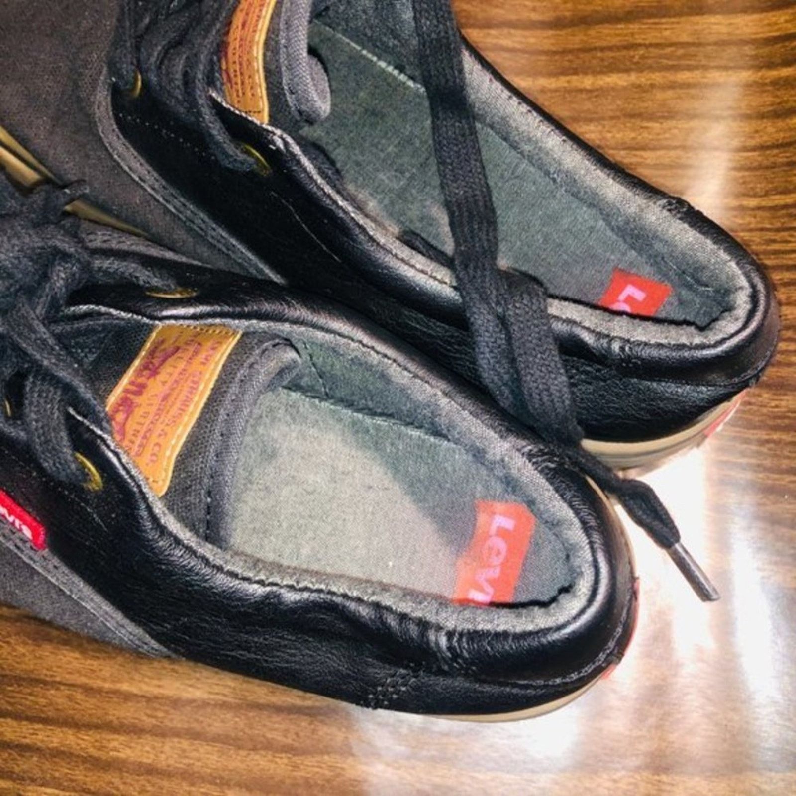 Levi's Levi's Black Canvas Low-Top Sneakers Men's Size 6.5 Size US 6.5 / EU 39-40 - 6 Thumbnail