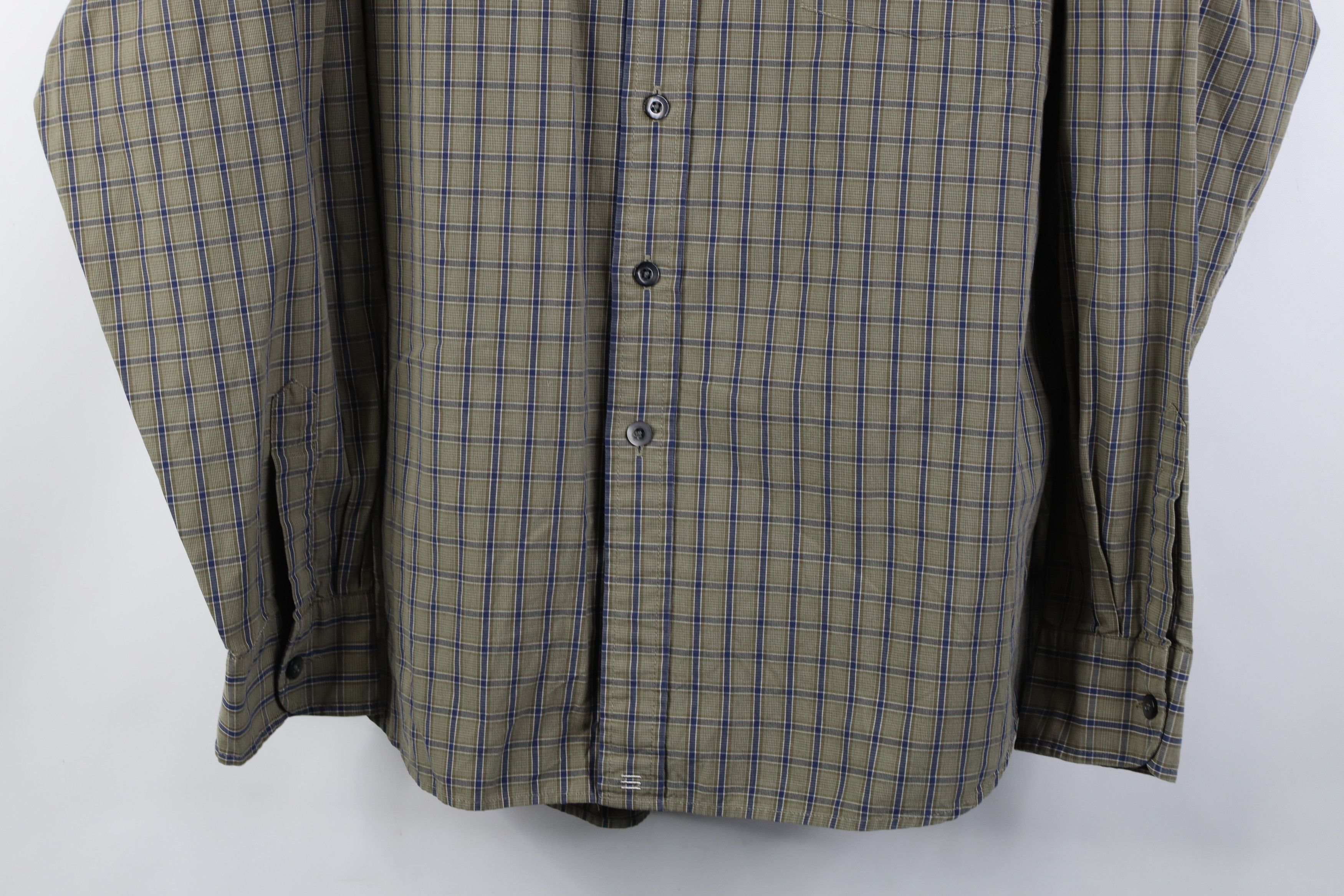 J.Crew Vintage 90s J Crew Collared Button Shirt Green Plaid Cotton Size US XL / EU 56 / 4 - 3 Thumbnail