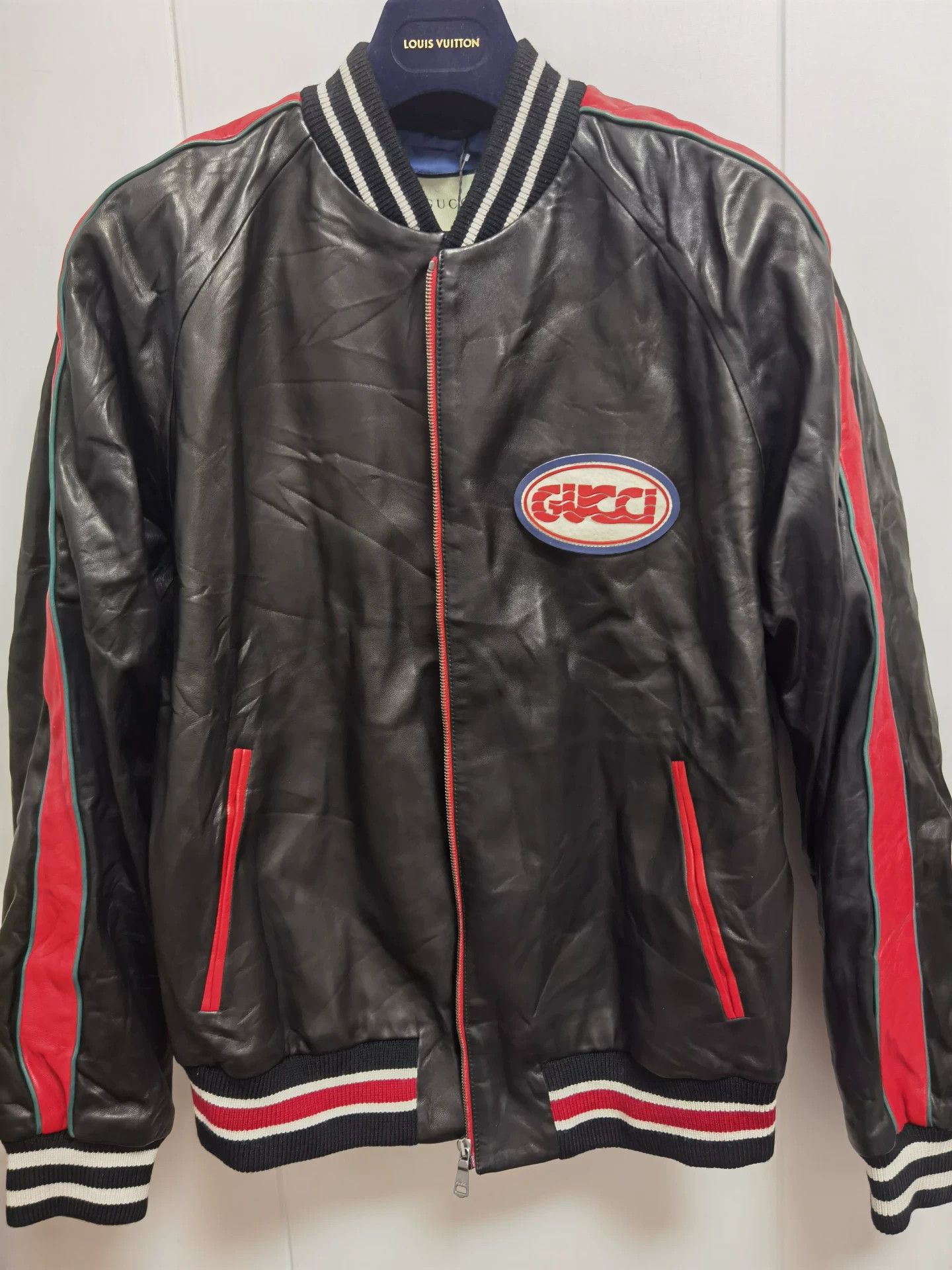 Gucci Gucci New Sheepskin Shoulder Drop Leather Jacket Size 54 Size US L / EU 52-54 / 3 - 1 Thumbnail