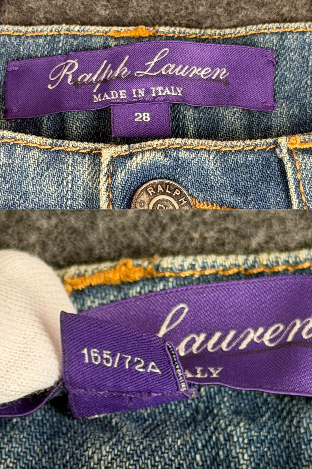 Ralph Lauren Purple Label Ralph Lauren Purple Label Hand-Beaded Artisanal Denim Size 28" / US 6 / IT 42 - 5 Thumbnail