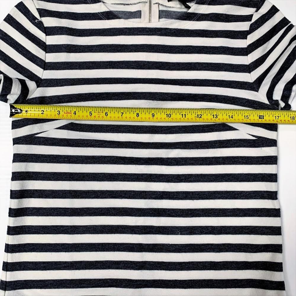 Banana Republic Banana Republic Darted Back Zip Striped Top, Small Size S / US 4 / IT 40 - 7 Thumbnail