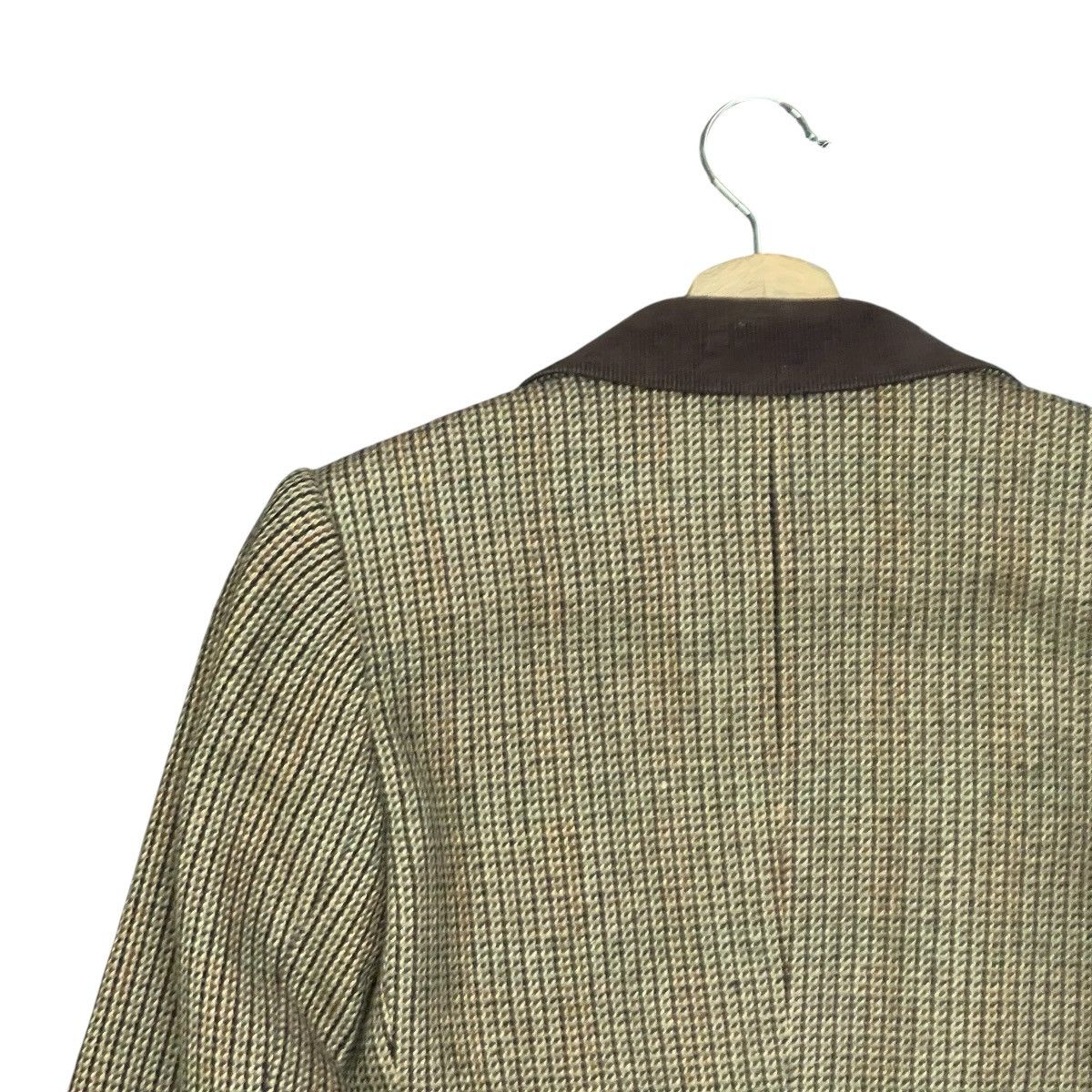 Yves Saint Laurent Vintage 80s Yves Saint Laurent Cropped Houndstooth Blazer Size M / US 6-8 / IT 42-44 - 14 Thumbnail