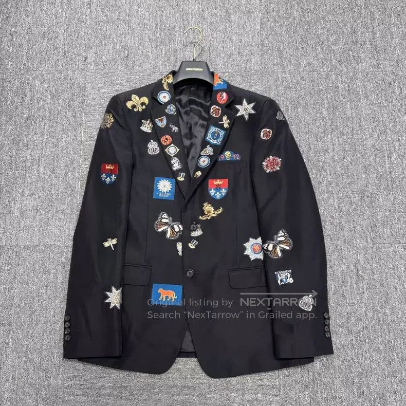 Alexander Mcqueen Show-style embroidered badge suit