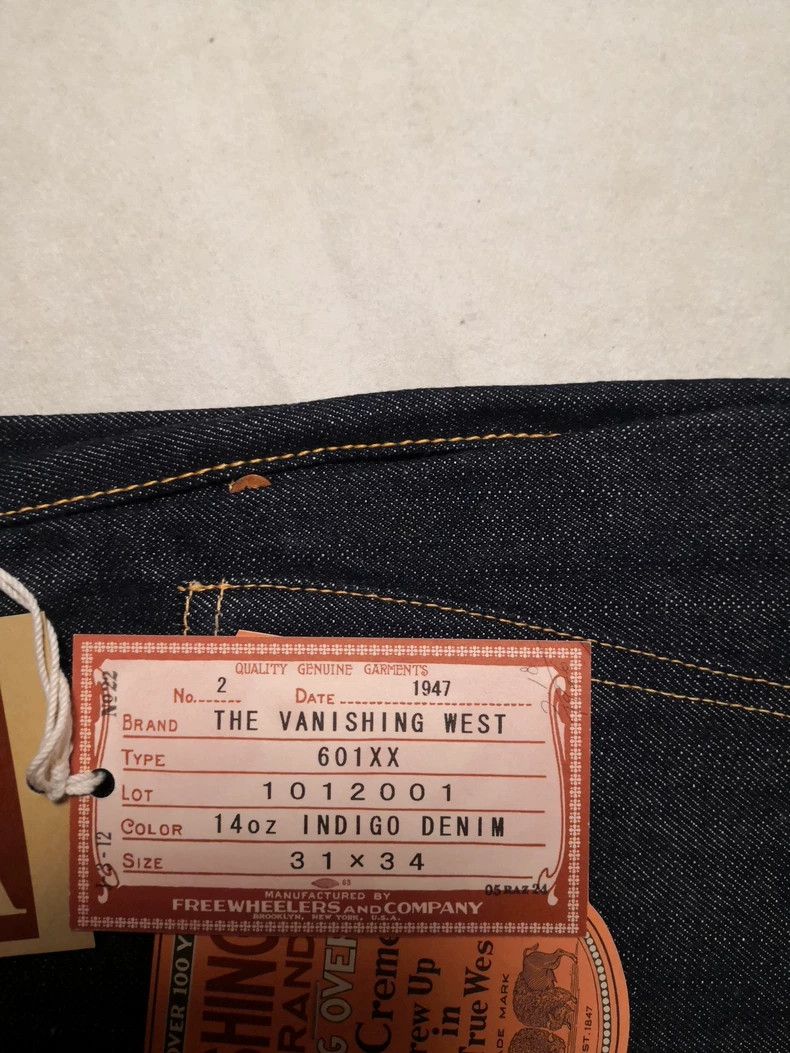 Freewheelers freewheelers size W31L34 jeans 2504-Nextarrow Size US 31 - 8 Thumbnail