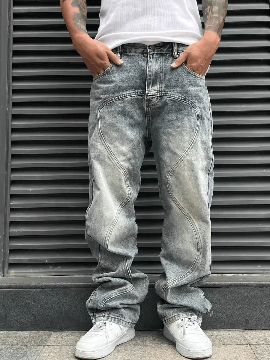 Vintage Street 90s hiphop washed skateboard hip-hop jeans Size US 34 / EU 50 - 5 Thumbnail