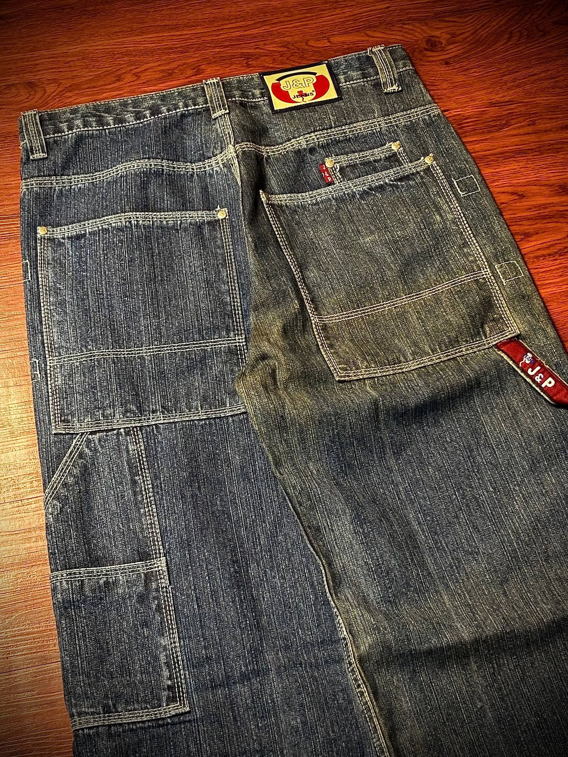JNCO Vintage J&P Carpenter Like Jnco Style Denim Pants Size US 32 / EU 48 - 6 Thumbnail