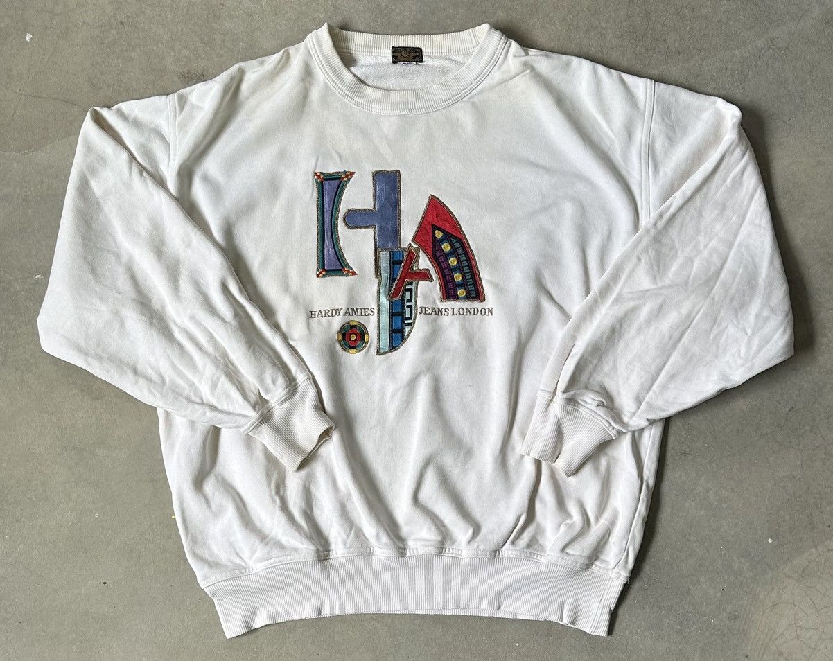 Hardy Amies VINTAGE HARDY AMIES LONDON SWEATSHIRT Size US XXL / EU 58 / 5 - 1 Thumbnail