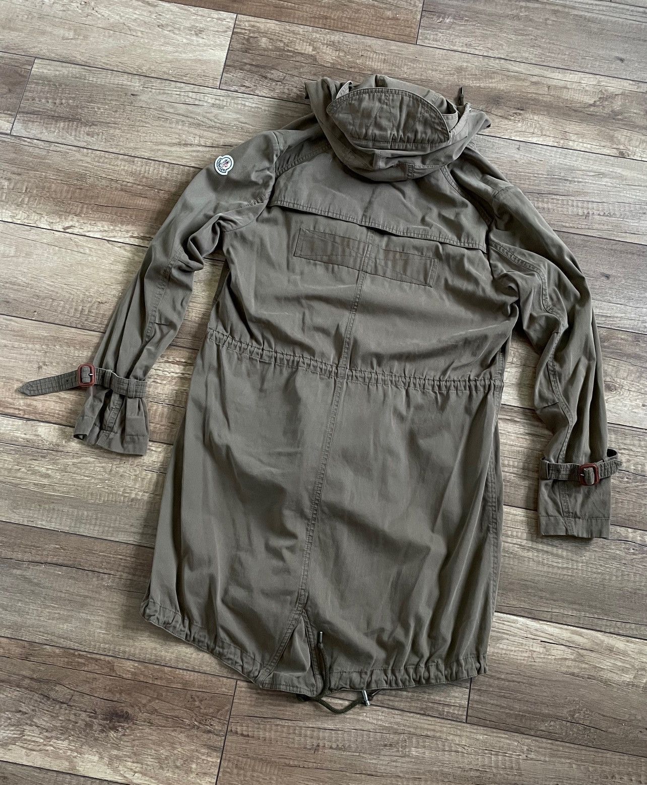 Moncler Moncler Womens Tariec Cotton Military Olive Parka Jacket Size L / US 10 / IT 46 - 9 Thumbnail