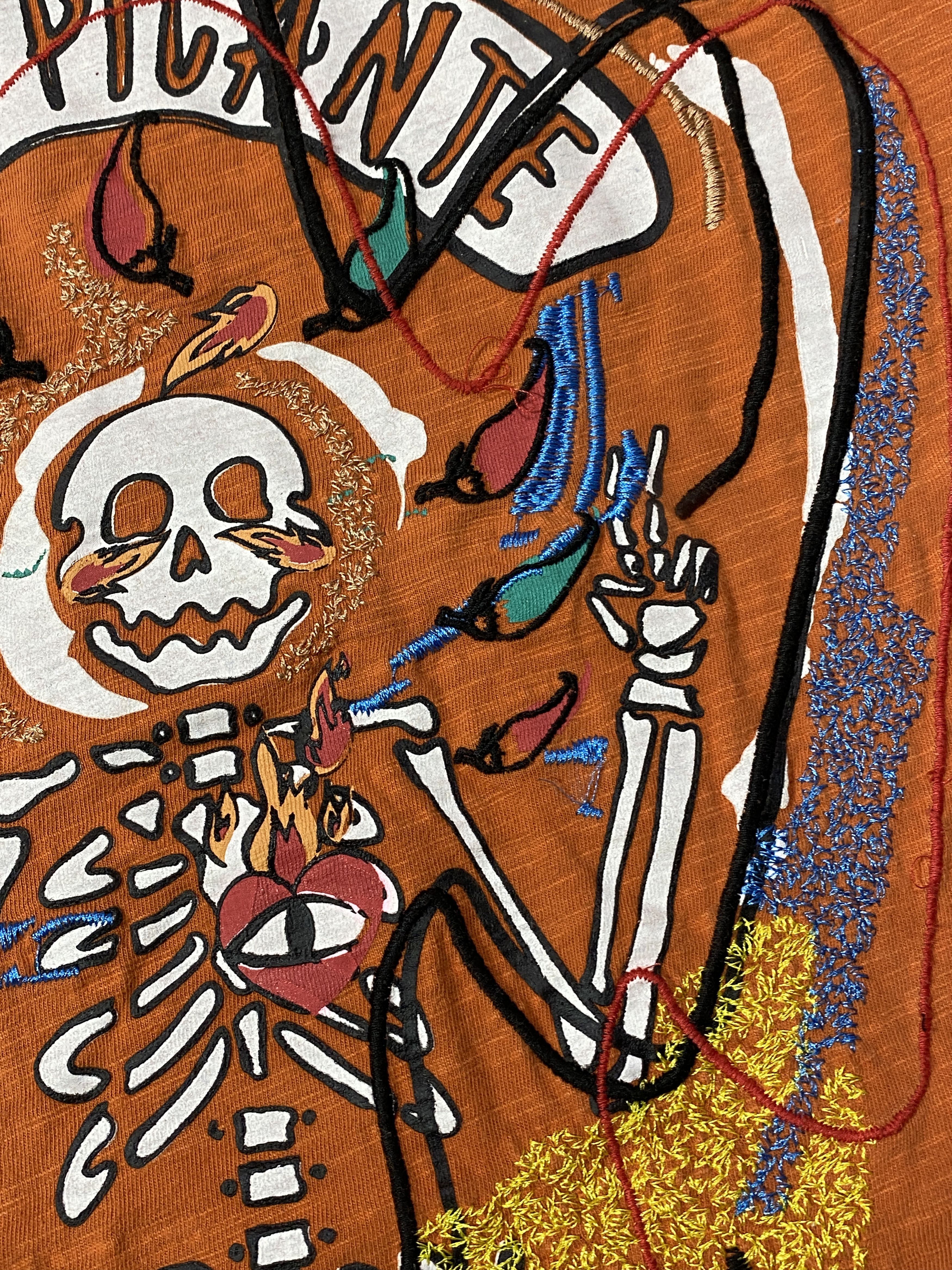 Desigual Vintage Y2K Desigual Skeleton and Pepper T-Shirt Size US S / EU 44-46 / 1 - 4 Thumbnail