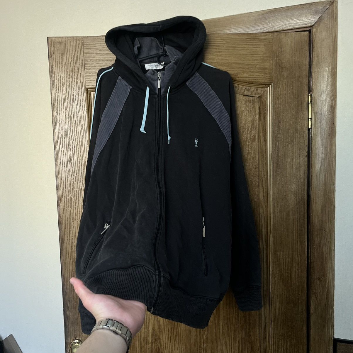 Vintage Y2K Yves Saint Laurent Full Zip Hoodie YSL