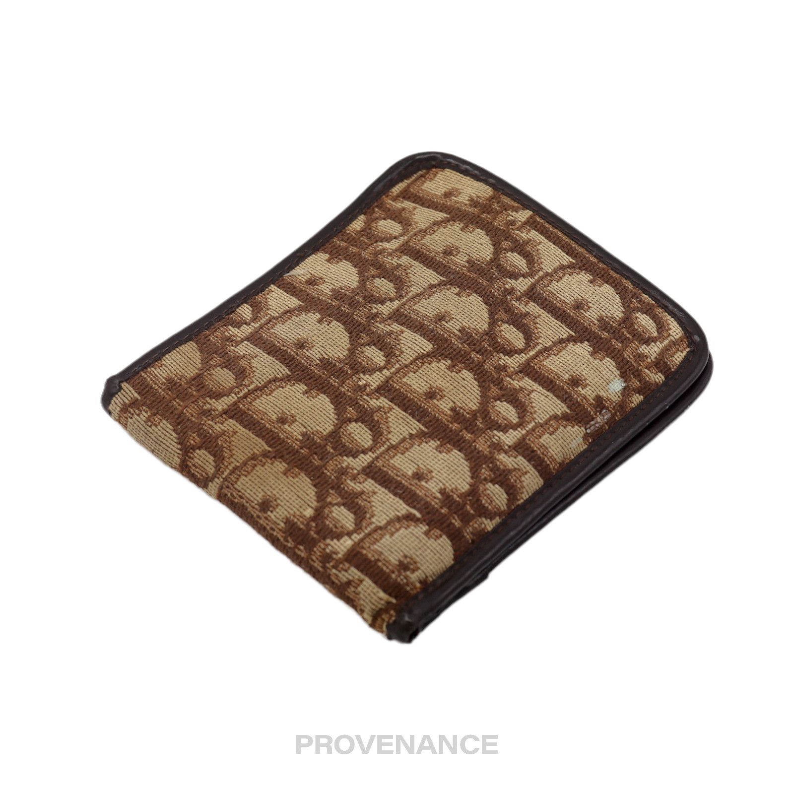 Dior 🔴 Dior Oblique Trotter Bifold Wallet - Brown Jacquard Size ONE SIZE - 3 Thumbnail