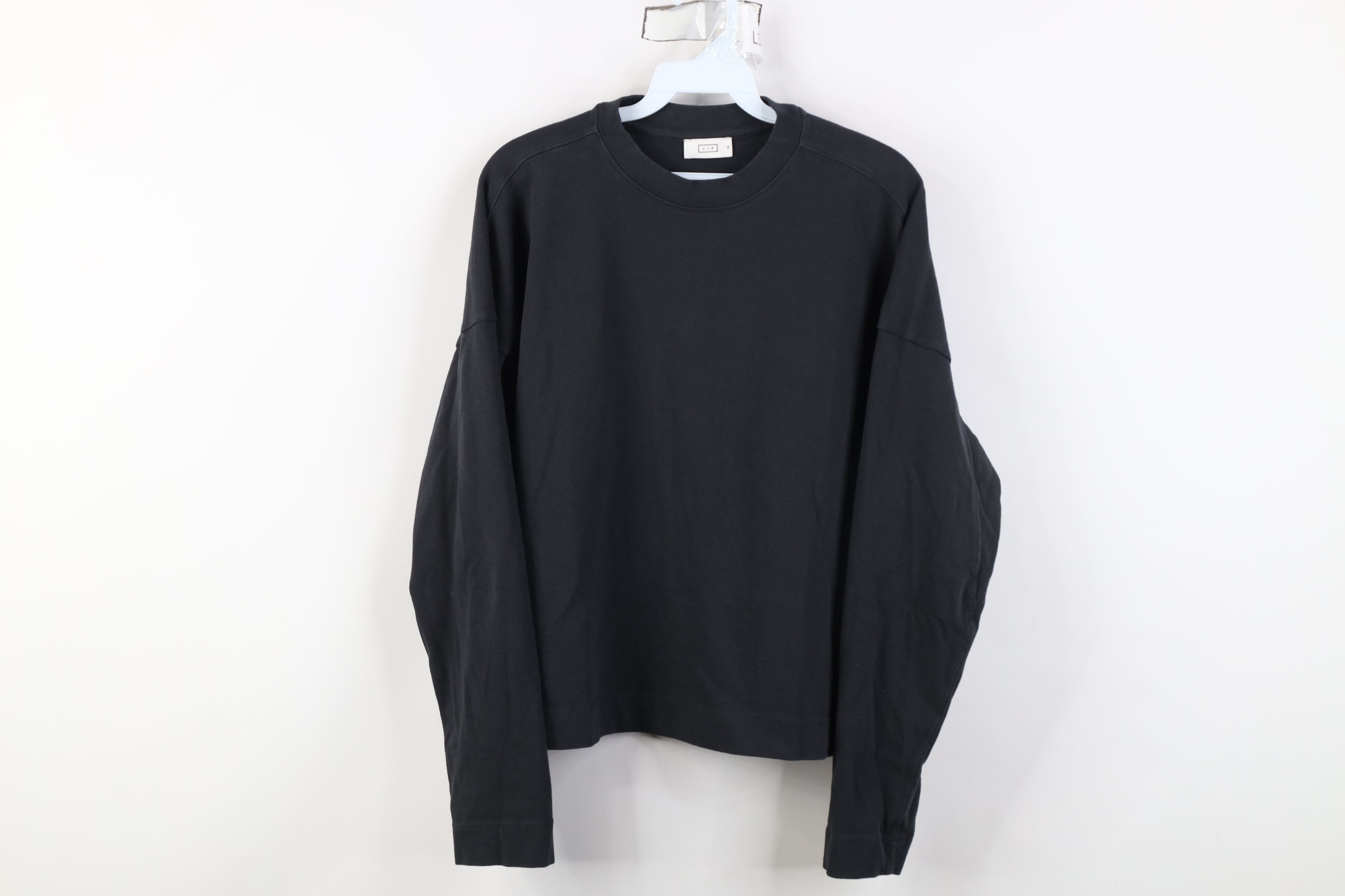 AYR AYR All Year Round Cropped Ribbed Knit Long Sleeve T-Shirt Size M / US 6-8 / IT 42-44 - 1 Thumbnail