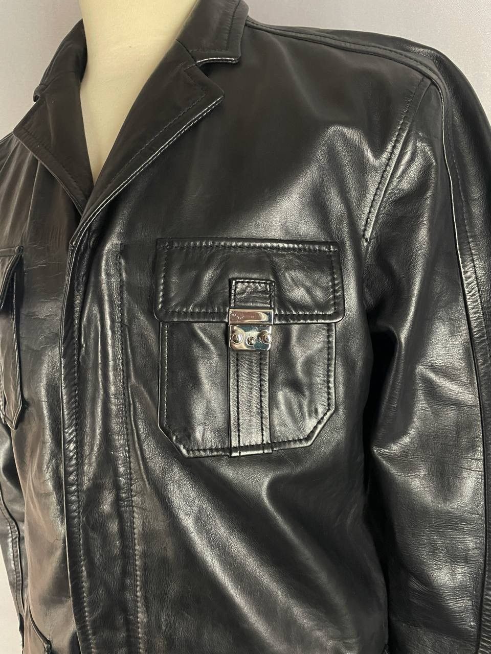 Dsquared2 Dsquared2 Leather Jacket Black 56 size Size US XL / EU 56 / 4 - 4 Thumbnail