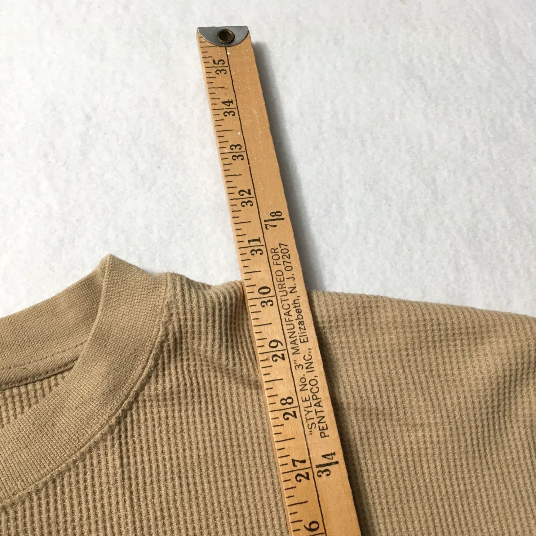 Southpole VINTAGE Southpole Thermal Waffle-Knit Long-sleeved 3XL BEIGE Shirt Mens Hip Hop 90s Thermal Lightweight Logo Vintage Theme Size US XXL / EU 58 / 5 - 6 Thumbnail
