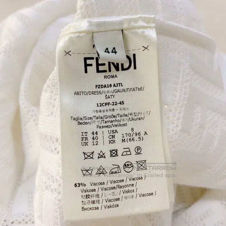 Fendi Fendi White Dress Size M / US 6-8 / IT 42-44 - 6 Thumbnail