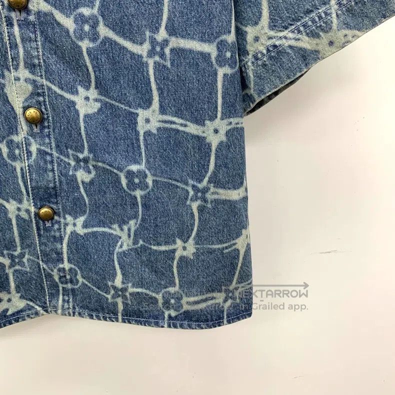Louis Vuitton Louis Vuitton 24 blue logo print full print lapel single b Size US L / EU 52-54 / 3 - 4 Thumbnail