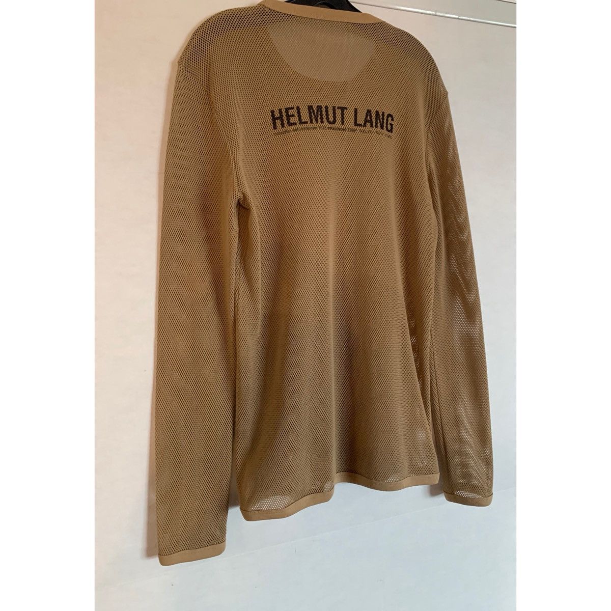 Helmut Lang HELMUT LANG BROWN LOGO MESH TOP Size US M / EU 48-50 / 2 - 24 Thumbnail