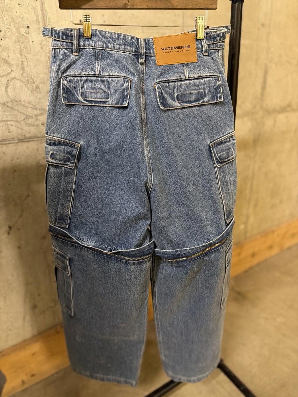 Vetements Vetements Wide-Leg Light BIG Blue Denim Jeans + Shorts Size 31" - 7 Thumbnail