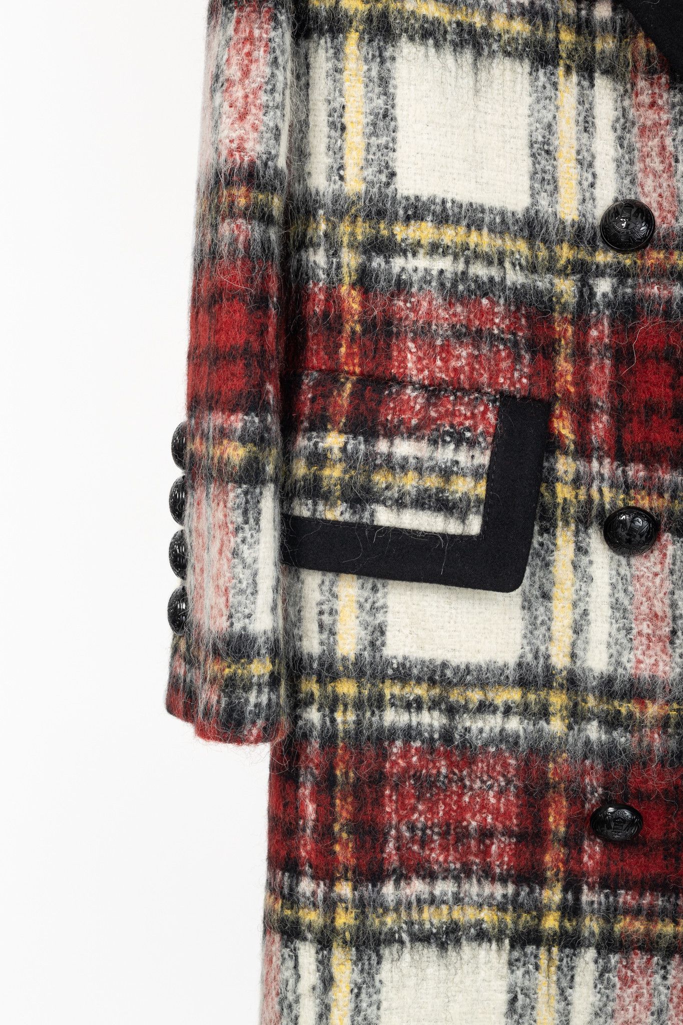 Burberry Burberry AW/16 Runway Red Tartan Wool-Blend Coat Size XS / US 0-2 / IT 36-38 - 6 Thumbnail