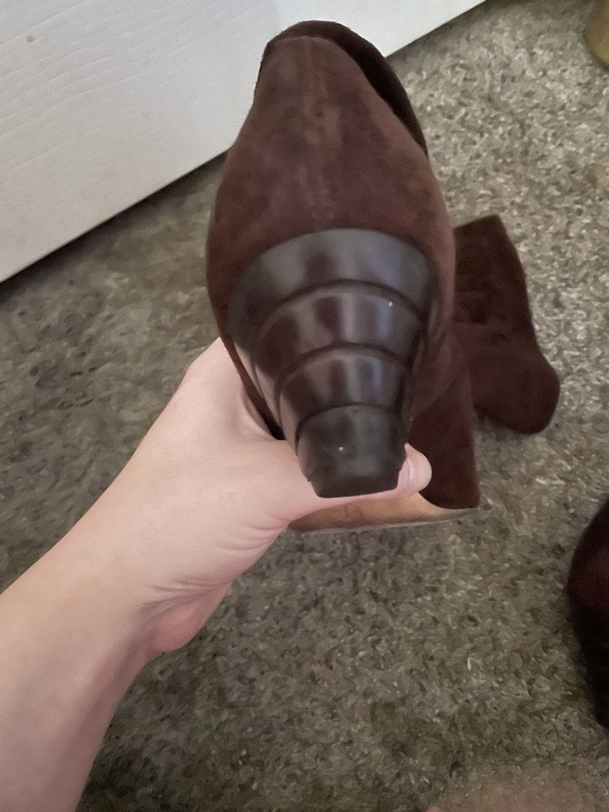 Oscar De La Renta Brown Suade Oscar De La Renta heeled womens boots US size 8 Size US 8 / IT 38 - 6 Thumbnail
