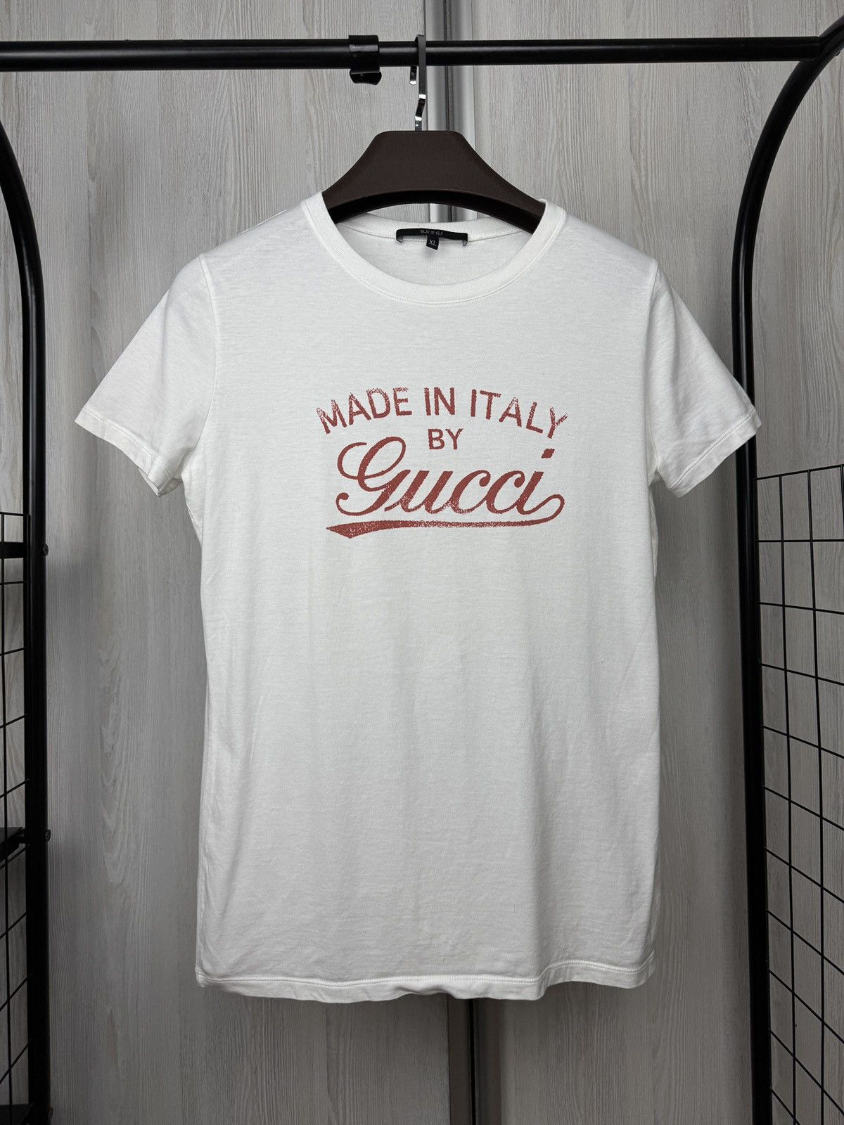 Gucci Gucci made in Italy big logo white womens tee shirt XL Size XL / US 12-14 / IT 48-50 - 1 Thumbnail