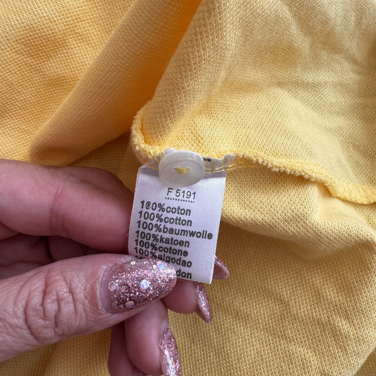 Lacoste Lacoste Classic Fit Yellow Short Sleeve Polo Shirt Size US XXL / EU 58 / 5 - 8 Thumbnail