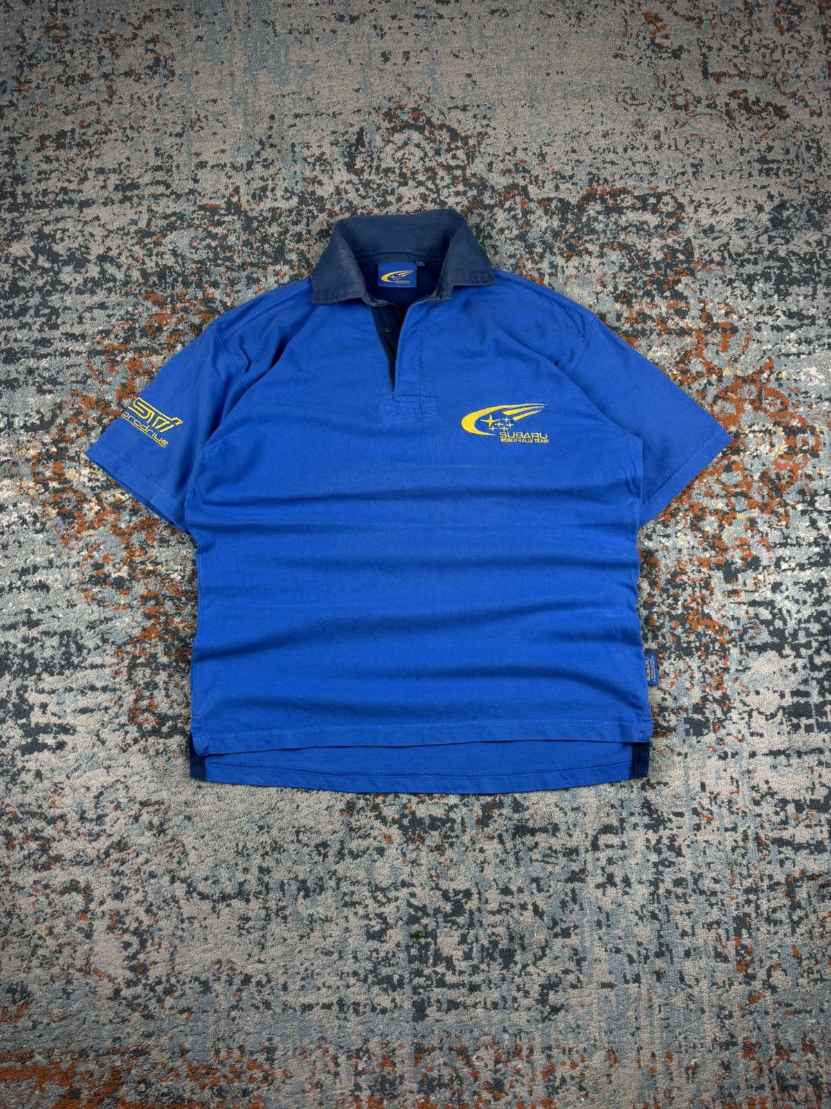 Vintage Vintage 90s Subaru STI world rally team prodrive racing tee Size US XL / EU 56 / 4 - 1 Thumbnail