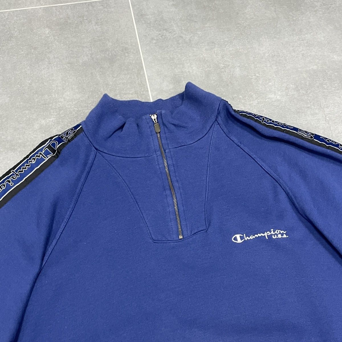 Champion × Vintage Vintage Champion USA 1/3 Zip Pullover Sweatshirt Size XL Size US XL / EU 56 / 4 - 9 Thumbnail