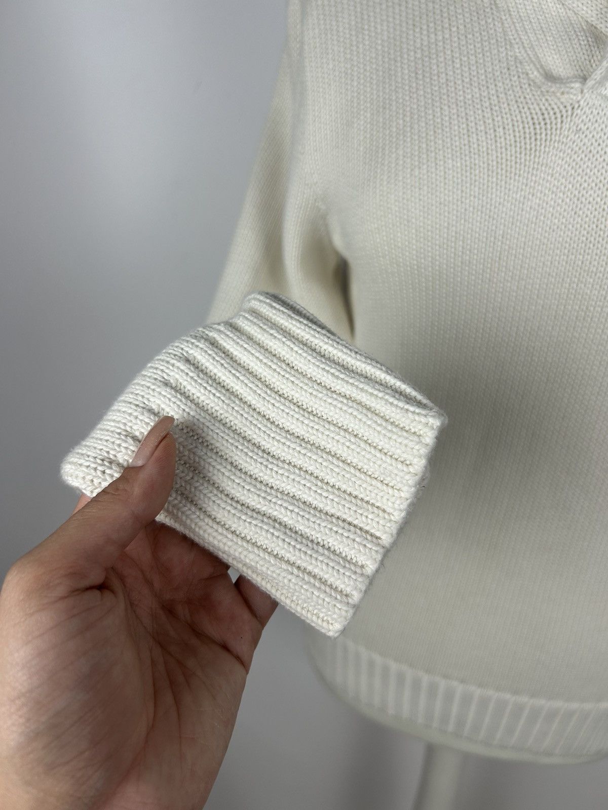 Ralph Lauren Sport Vintage Polo Ralph Lauren Sport Knit Sweater White Size L Size L / US 10 / IT 46 - 3 Thumbnail