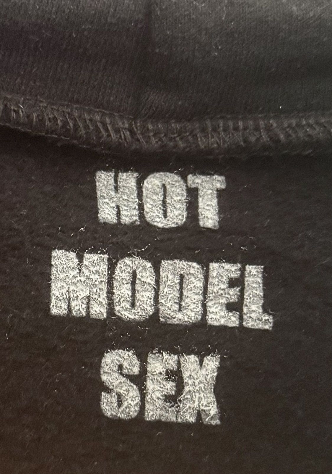 Hot Model Sex Hot Model Sex Black Graphic Screen Print Hoodie Rare Size XL Size US XL / EU 56 / 4 - 3 Thumbnail