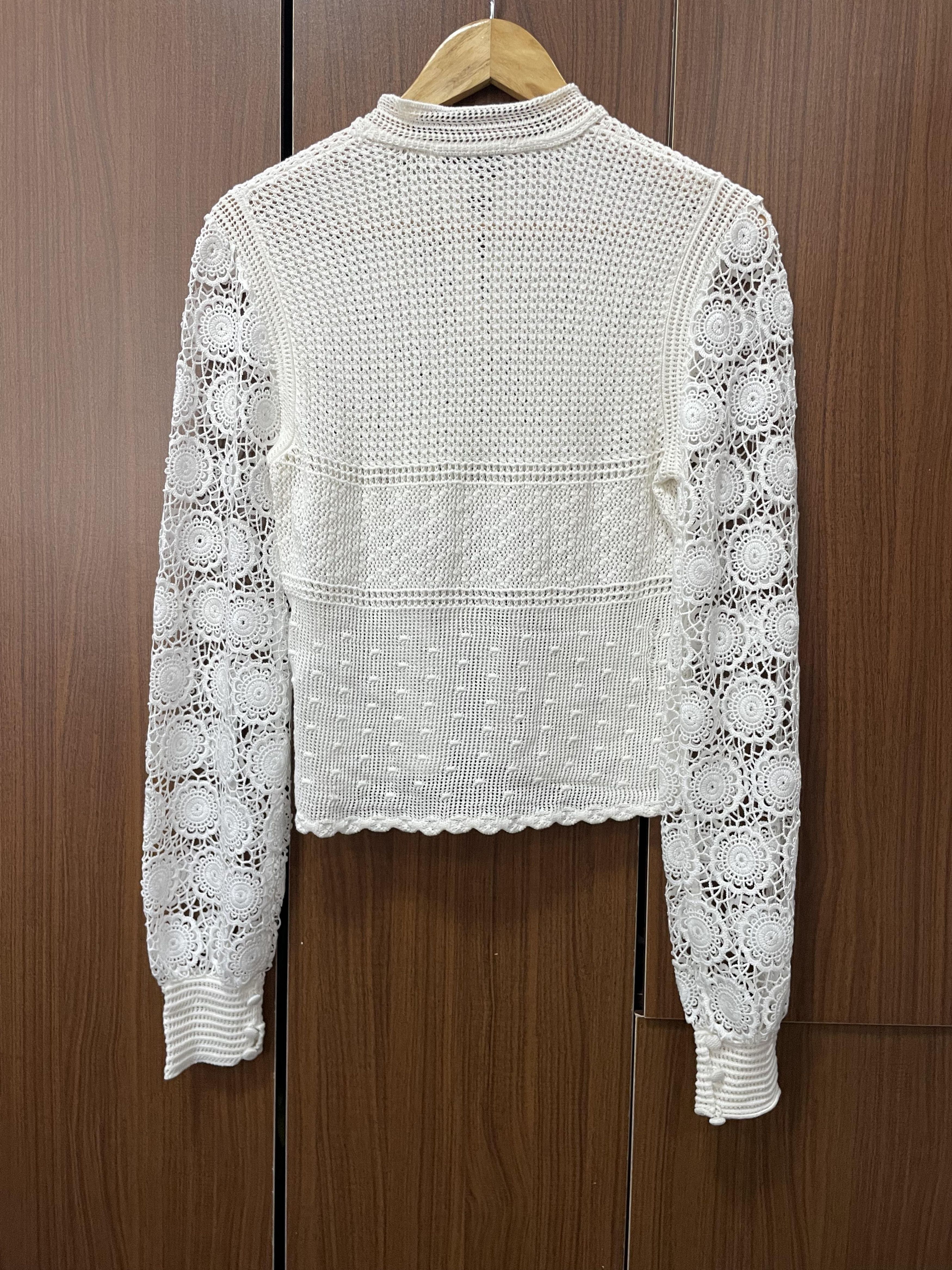 Dior Christian Dior - Knit Sweater - Crochet Size S / US 4 / IT 40 - 8 Thumbnail