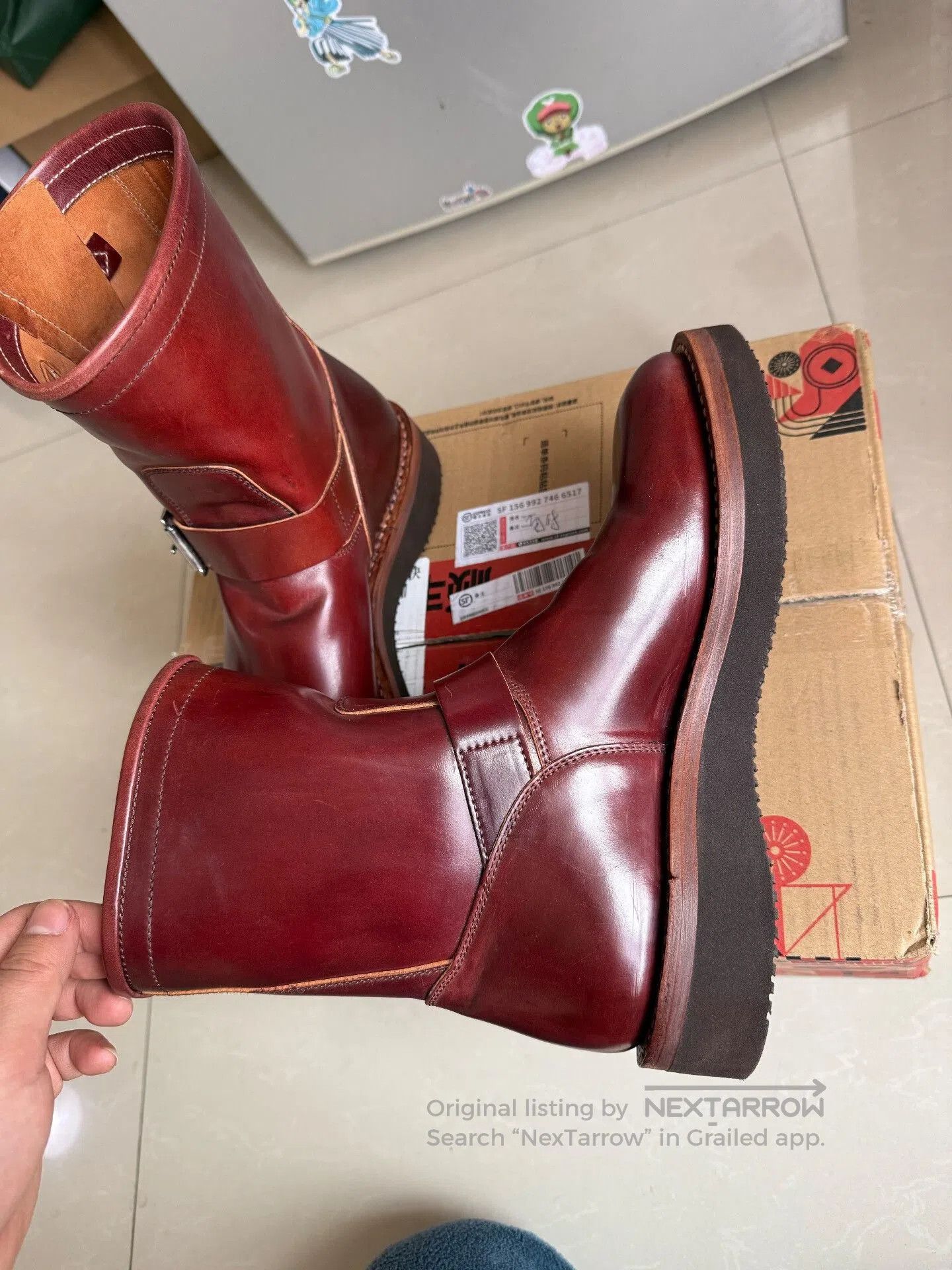 Other Holwen Genuine Leather Engineer Boots. Size US 6 / EU 39 - 3 Thumbnail