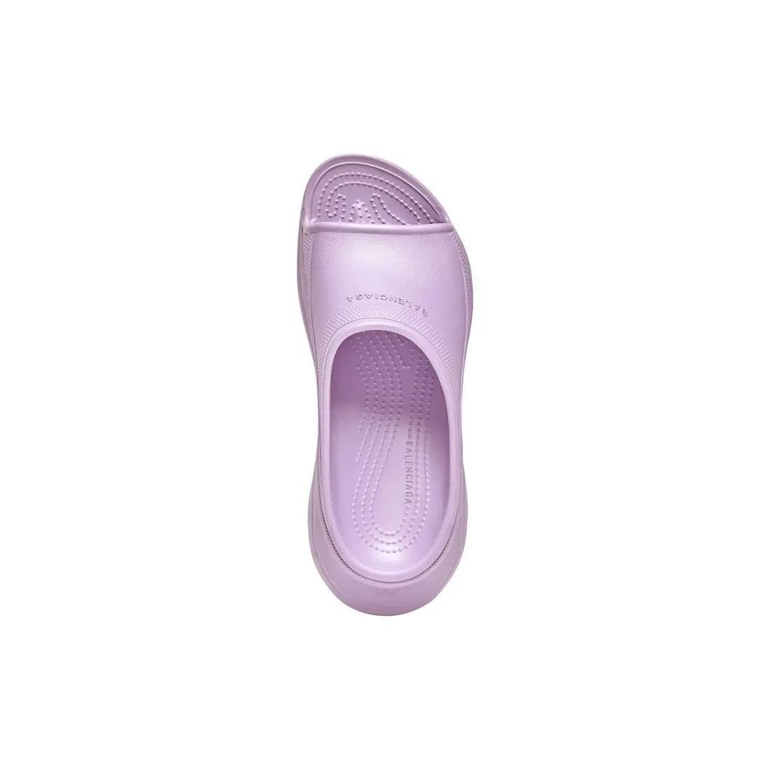Balenciaga × Crocs o1w1db10625 Pool Crocs™ Slide Sandals in Light Purple Size US 5 / IT 35 - 4 Thumbnail