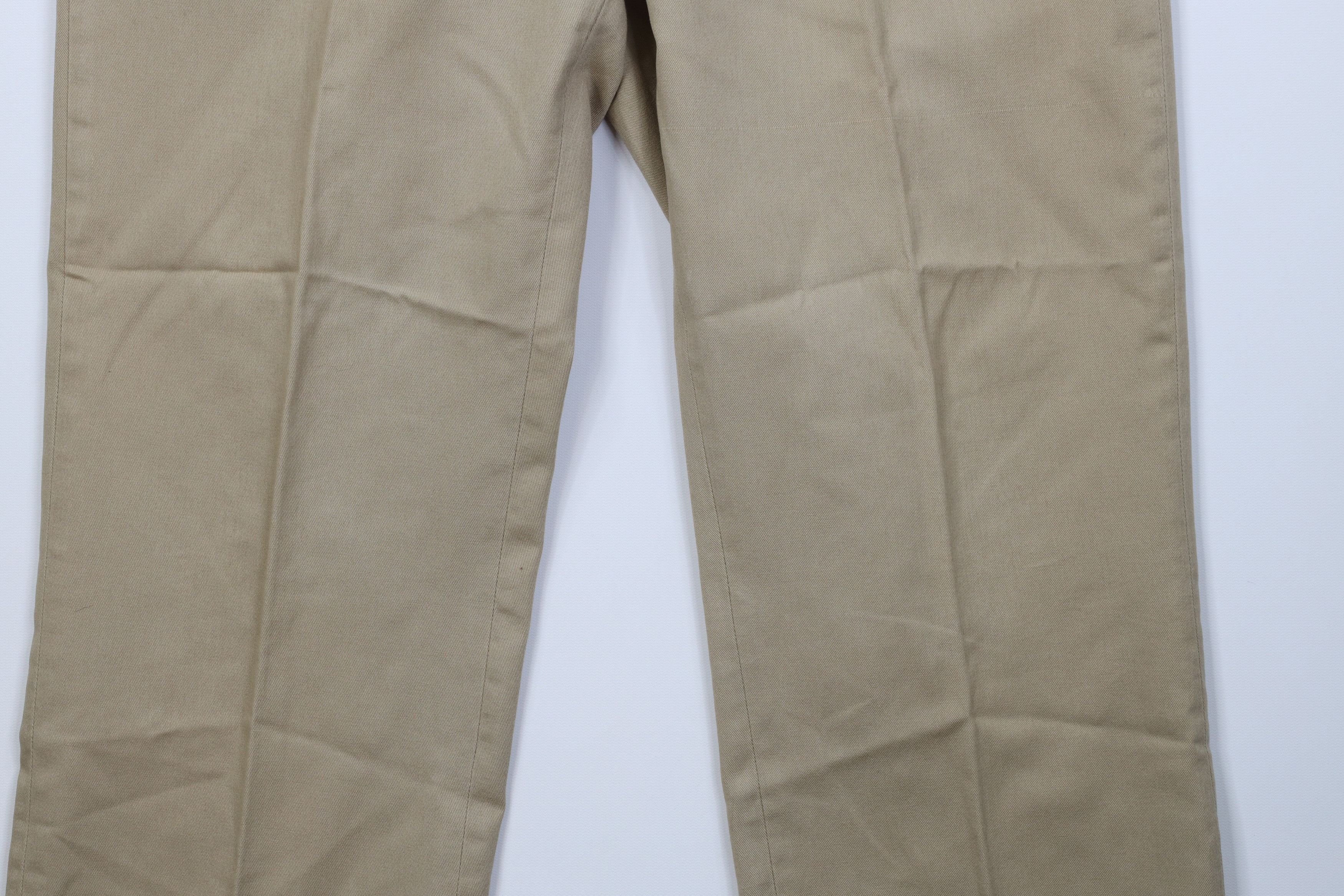 Vintage Vintage 70s Streetwear Wide Leg Chino Pants Trousers Tan Size US 34 / EU 50 - 4 Thumbnail