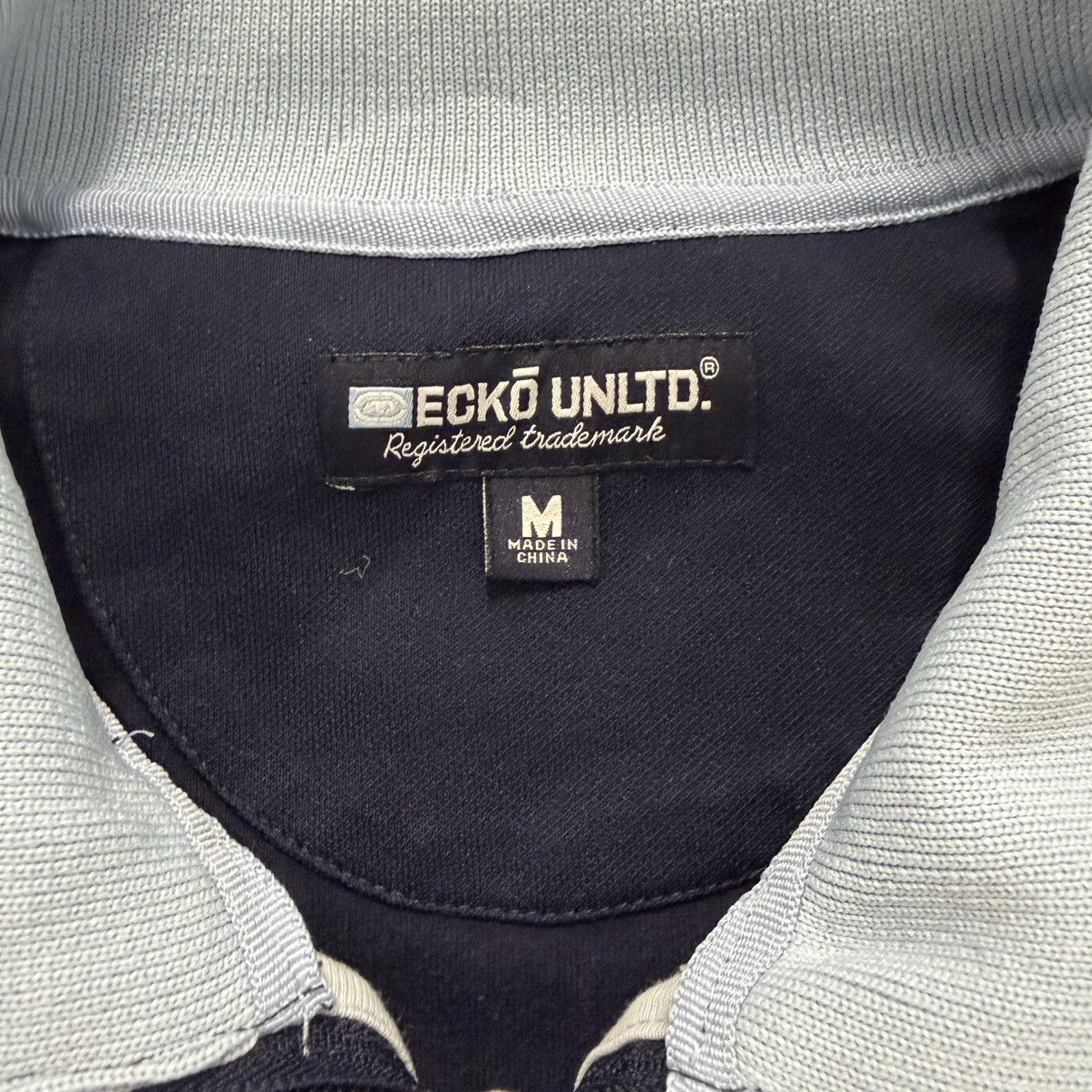 Ecko Unltd. Ecko Unltd Zip Up Jacket Navy Spellout Rhino Logo Size M Y2K Size US M / EU 48-50 / 2 - 3 Thumbnail