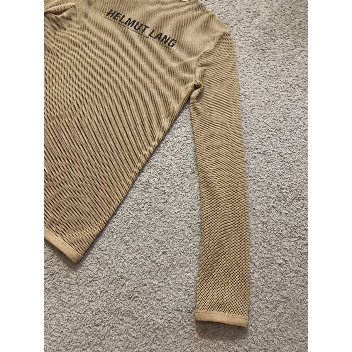 Helmut Lang HELMUT LANG BROWN LOGO MESH TOP Size US M / EU 48-50 / 2 - 12 Thumbnail