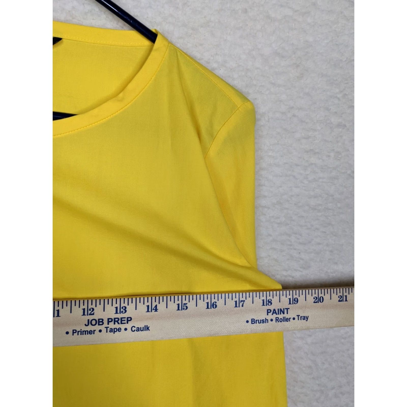Zara Zara Blouse S Yellow Bell Sleeve Pullover Shirt Cotton Women Casual V-Neck Pullover Size S / US 4 / IT 40 - 4 Thumbnail