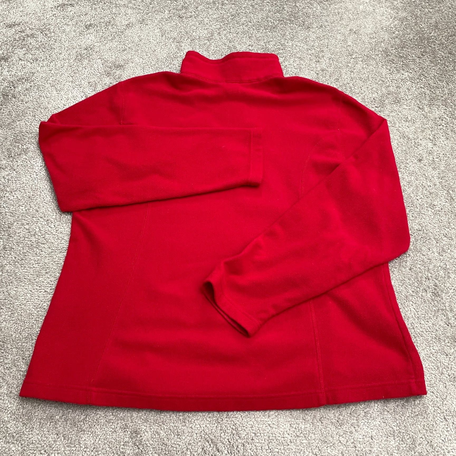 Lands' End Lands' End Thermacheck Fleece Jacket Womens XL Red 1/4 Zip Lightweight Outdoor Shirt Womens XL Red Lands' End Jacket Size XL / US 12-14 / IT 48-50 - 2 Thumbnail
