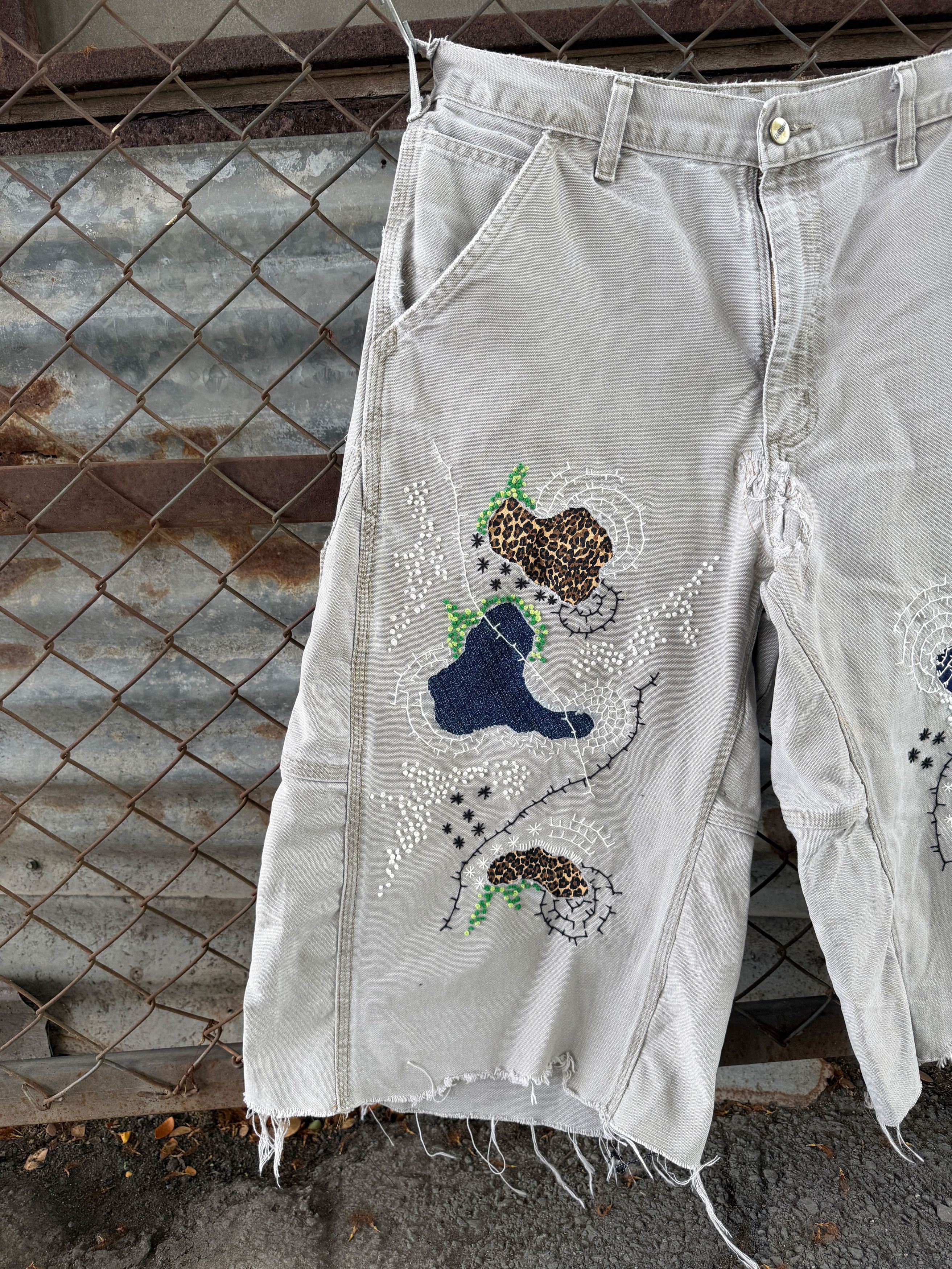 Japanese Brand Boro Patchwork Carhartt Carpenter Size US 34 / EU 50 - 7 Thumbnail